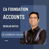 CA Foundation Accounts | Regular Batch by CA Vaibhav Jalan | For Jan 26 Exams